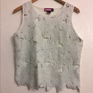 White summer tank top