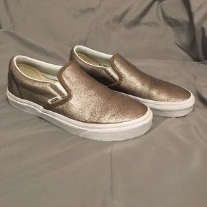 Vans slip on - Leather Metallic Bronze