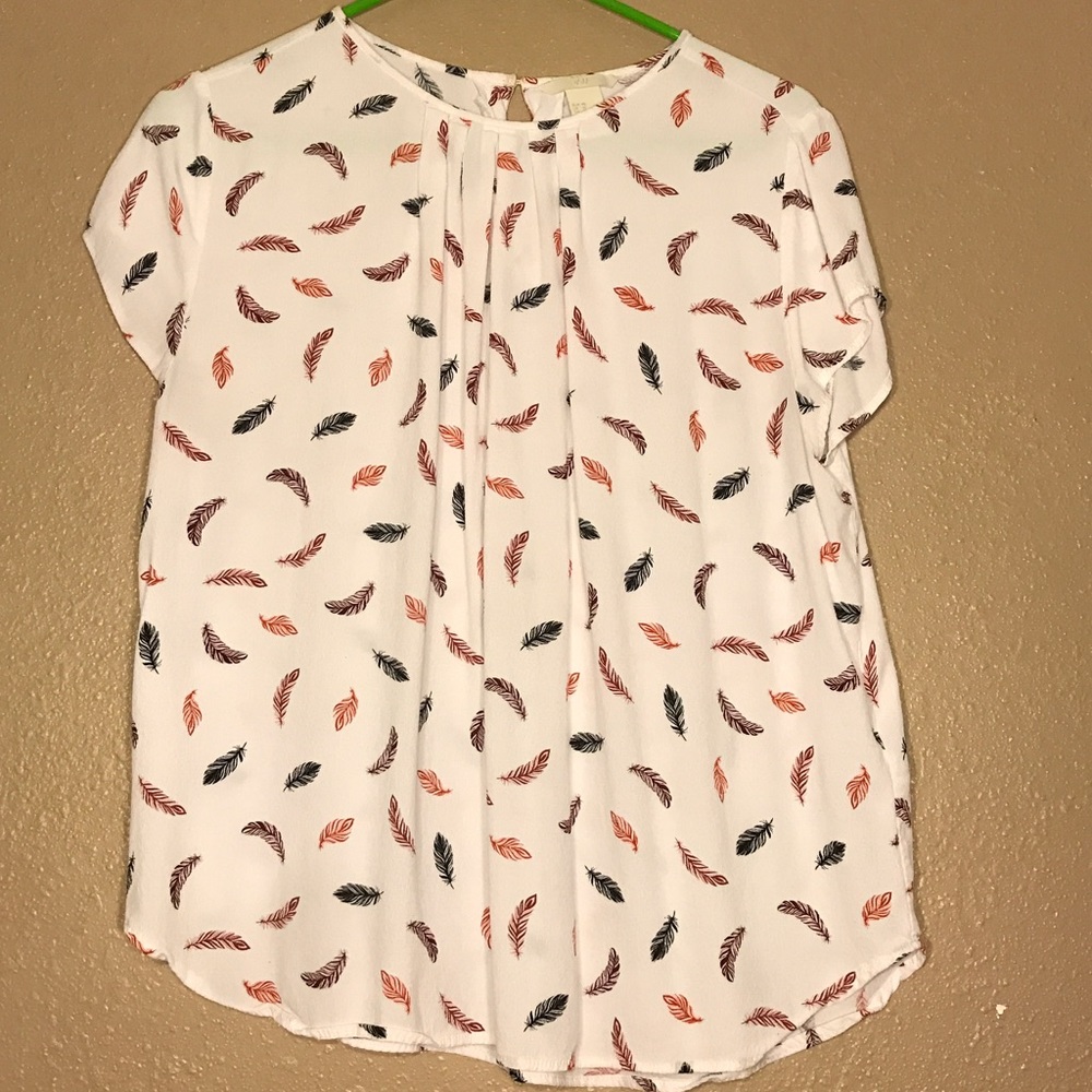 Flowy feather blouse