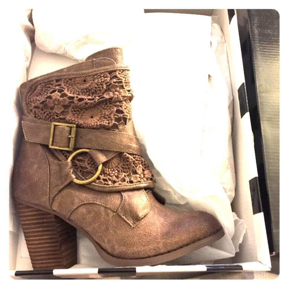 Brown booties