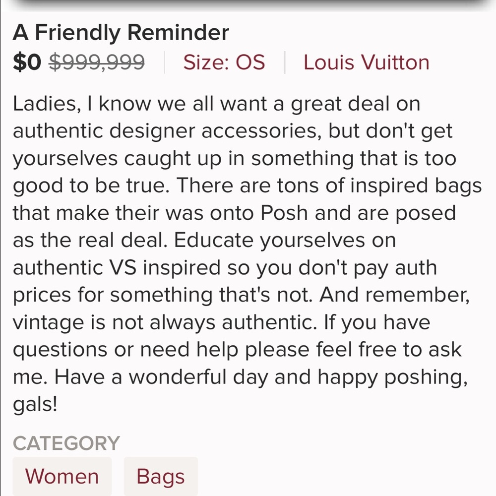 Know Your Designer Bags Ladies - Picture 5 of 5