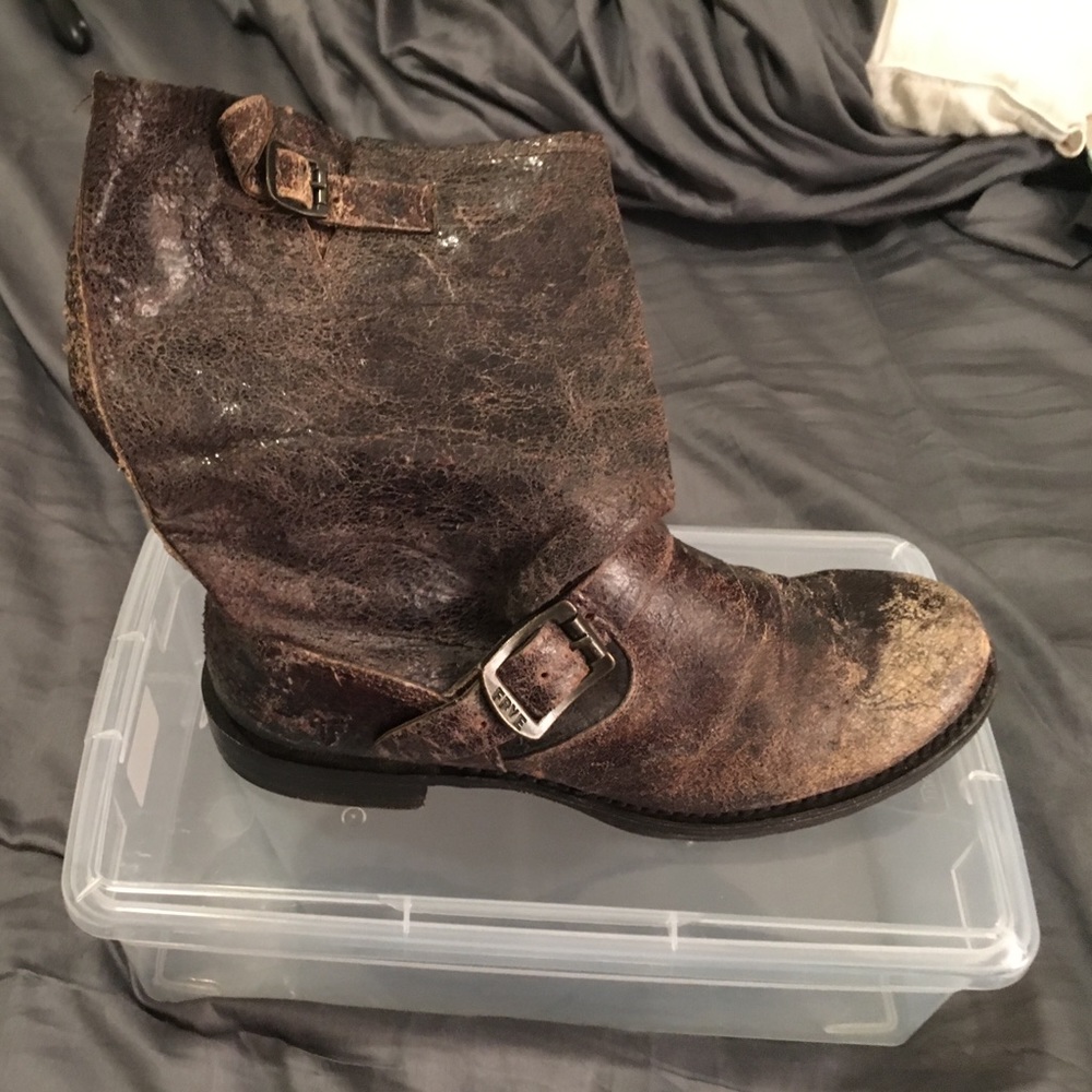 Frye 'Veronica' boot chocolate vintage leather