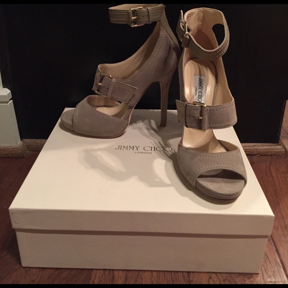 Jimmy Choo Leona Buckle Strap Sandal - Authentic