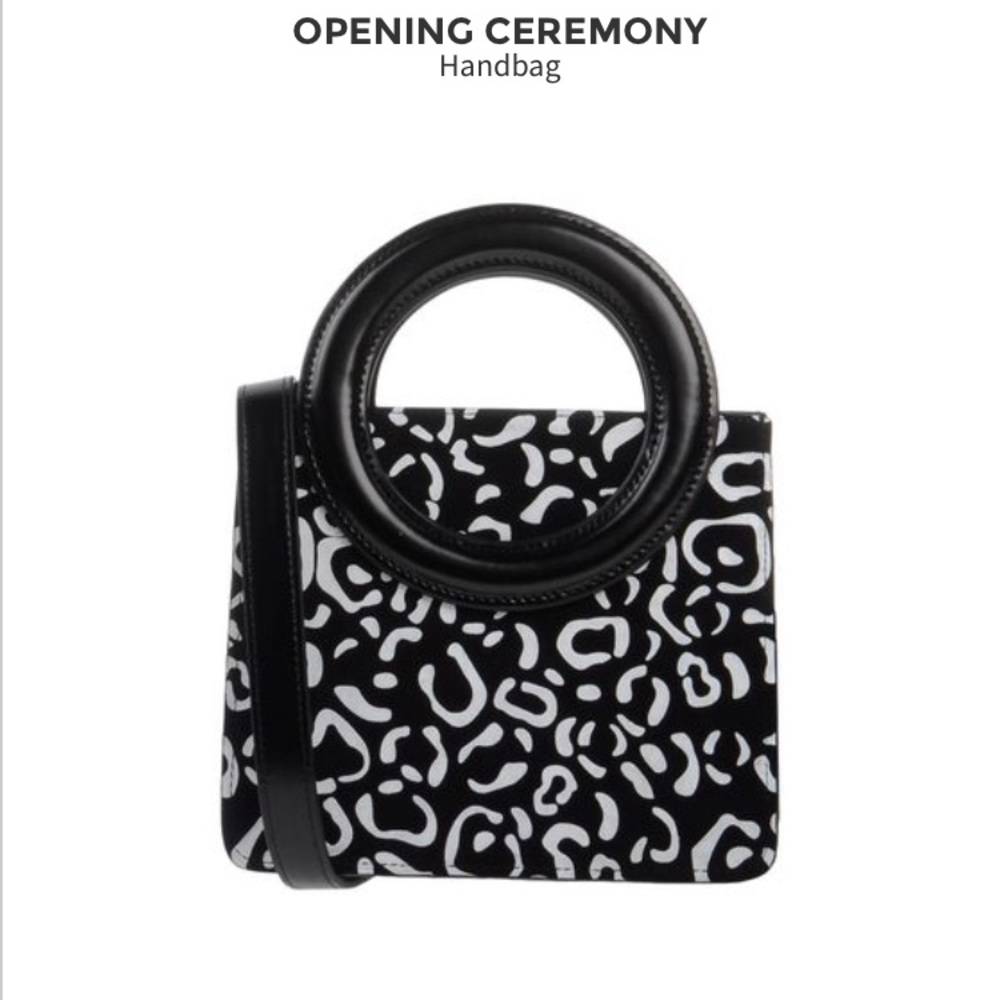 OPENING CEREMONY - Lynx black and white handbag