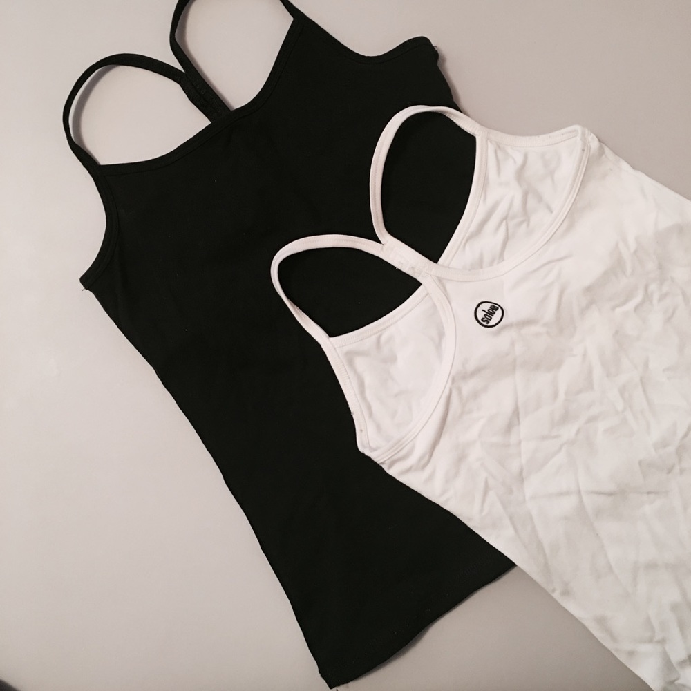 SOLOW Set of 2 Black & White Camisole