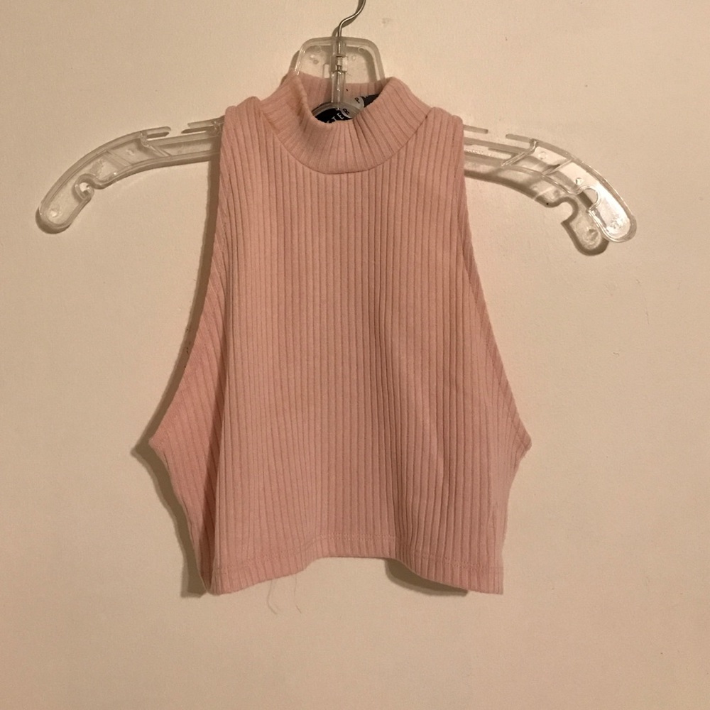 Nasty Gal mock neck crop