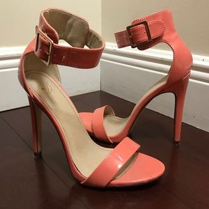 Pink Coral High Strappy Heel
