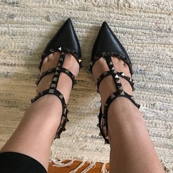 Valentino Shoes - Rockstud Noir Valentino