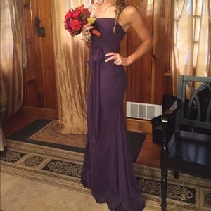 Vera wang white Spaghetti Strap Chiffon Skirt