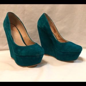 Aldo teal wedges