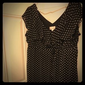 Olivia Mathews poka dot dress size 18 EUC