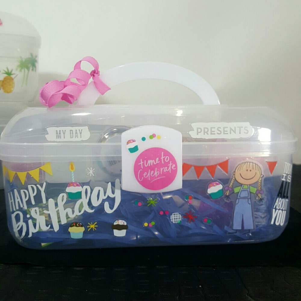 Nwt birthday girl party box, happy birthday girl