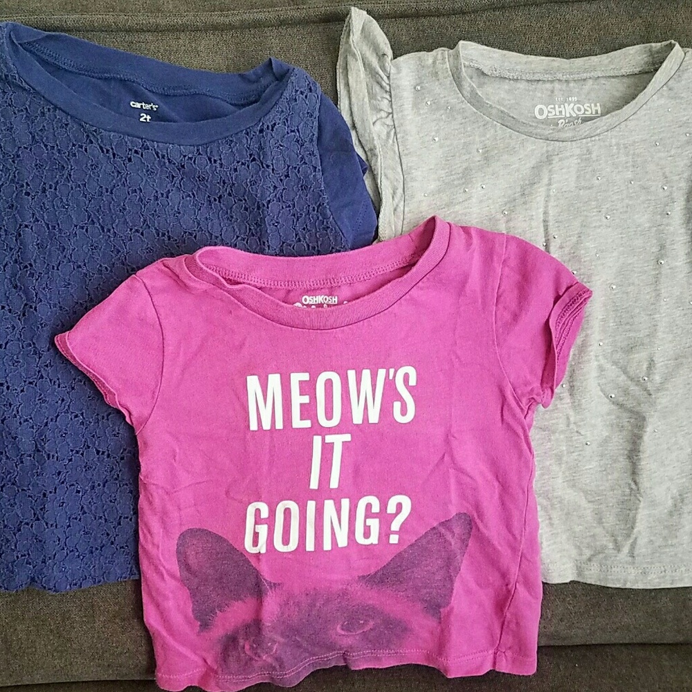 3 Shirts Oshkosh and Carters