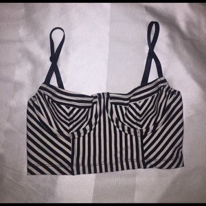 American Apparel stripe bustier
