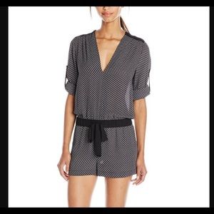 Bcbgmaxazria francis printed romper
