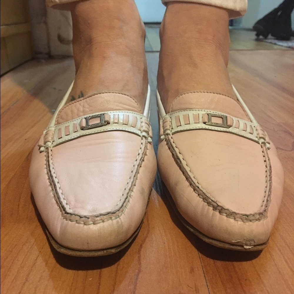 Susan van der Linde Pink with white trim, size 8