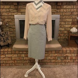 {The limited} strip skirt