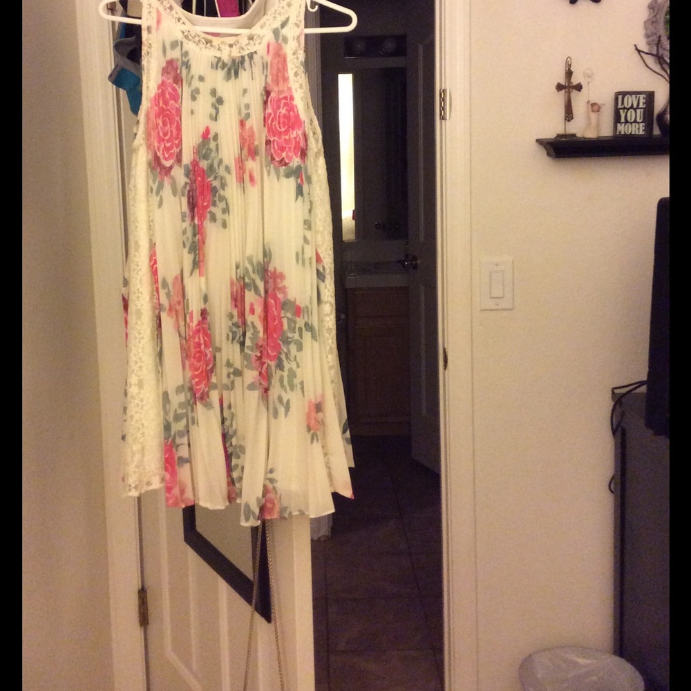 Free people flower lace dress