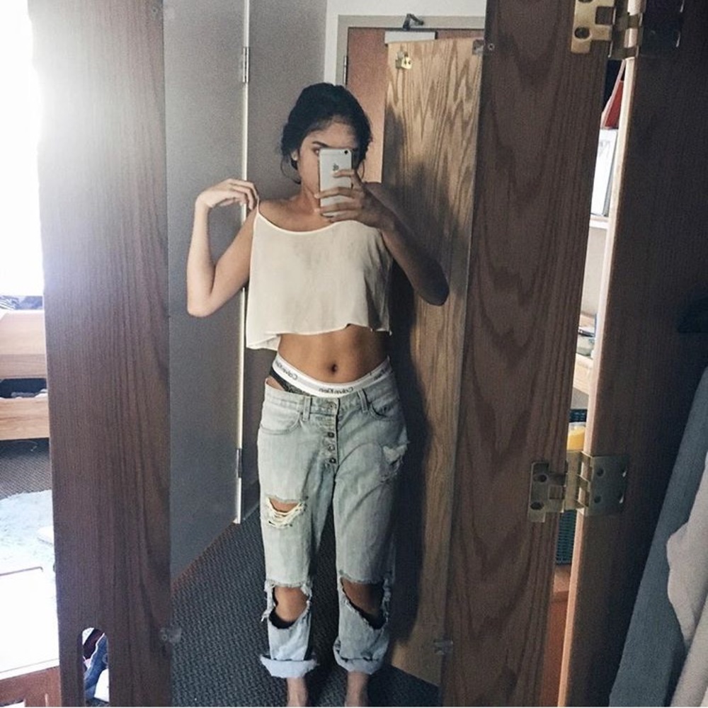 LF Store Ripped Jeans