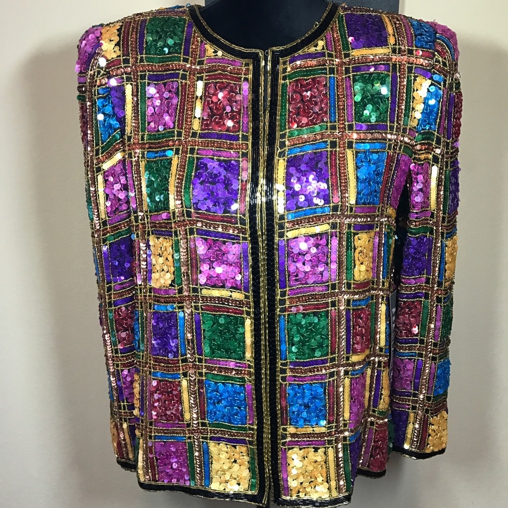 🚫SOLD🚫 Vintage Spring Dynasty Sequin Blazer
