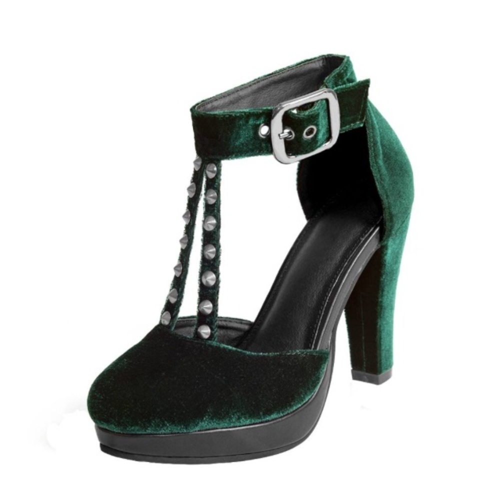 🖤TUK Emerald Heels💚 Size 7 LIMITED EDITION