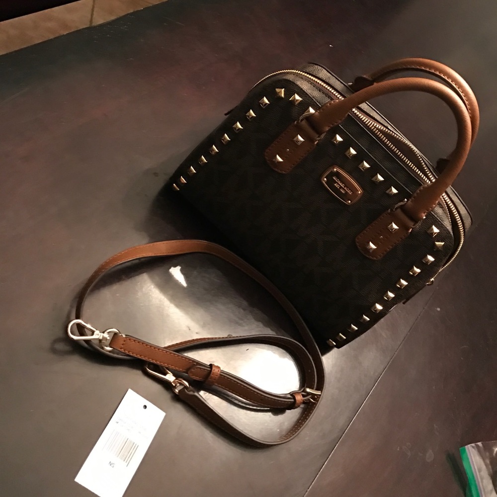 Michael kors studded small duffel