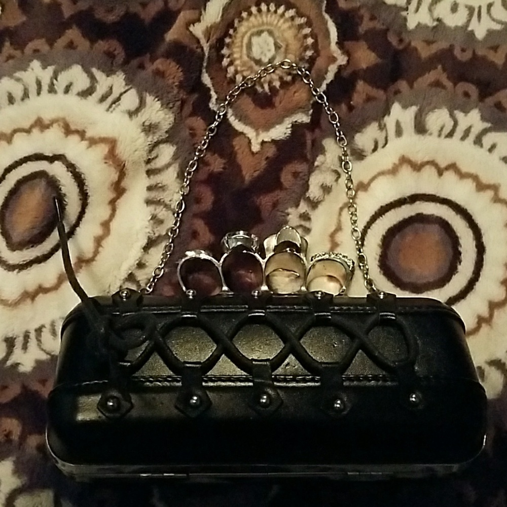 Black  Clutch Purse the