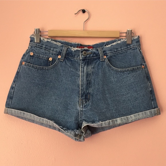 Nasty Gal High Waist Denim Short Shorts - Picture 2 of 3