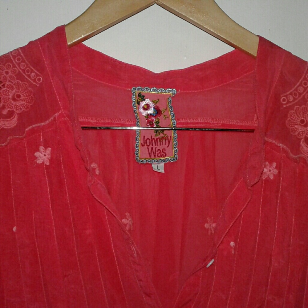 Johnny Was Embroidered Blouse - Picture 2 of 6