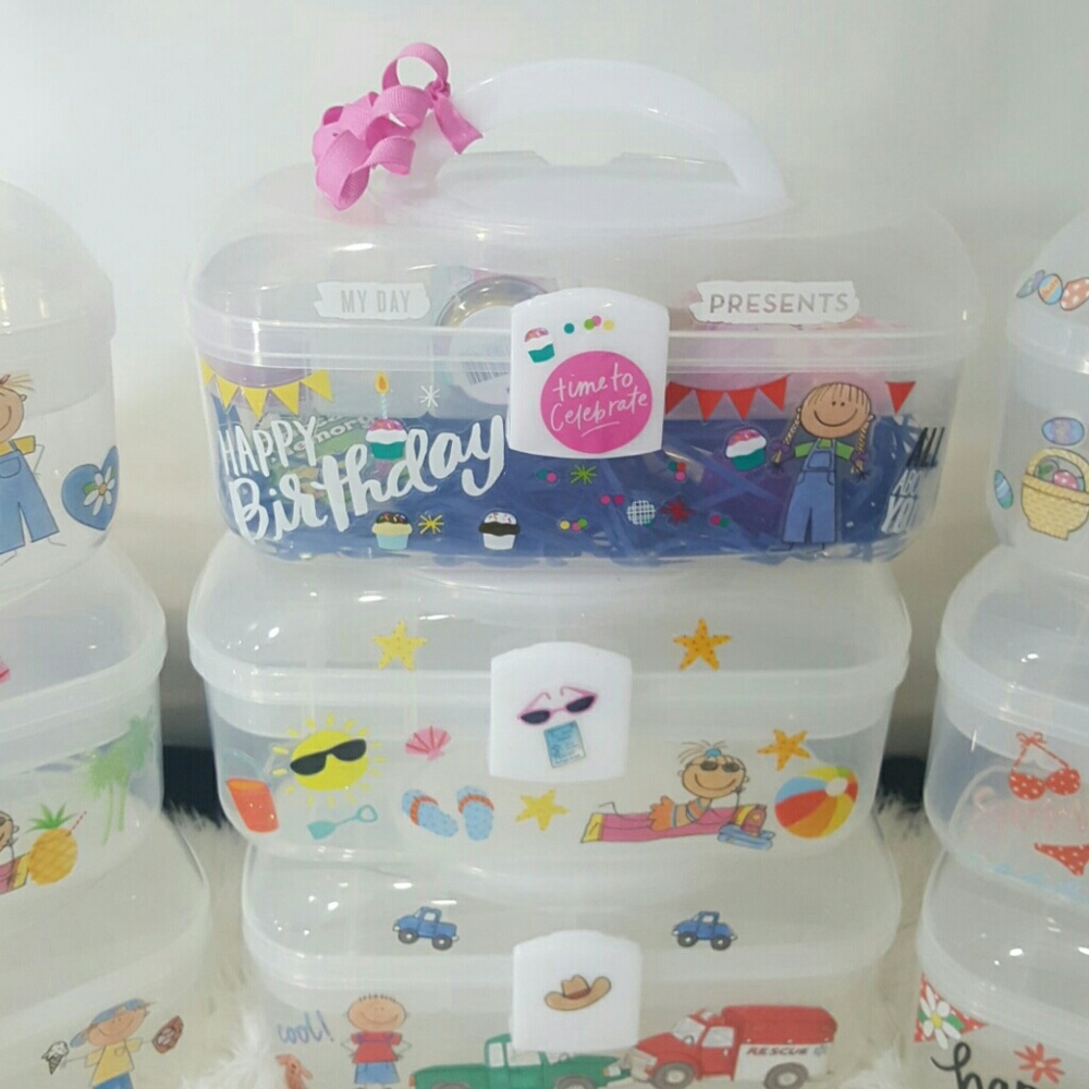 Kids tote and utility boxes nwt authentic