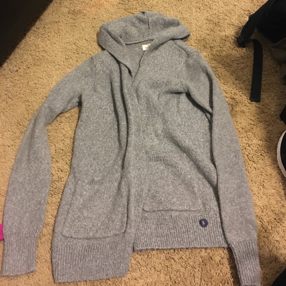 Gray Hollister cardigan
