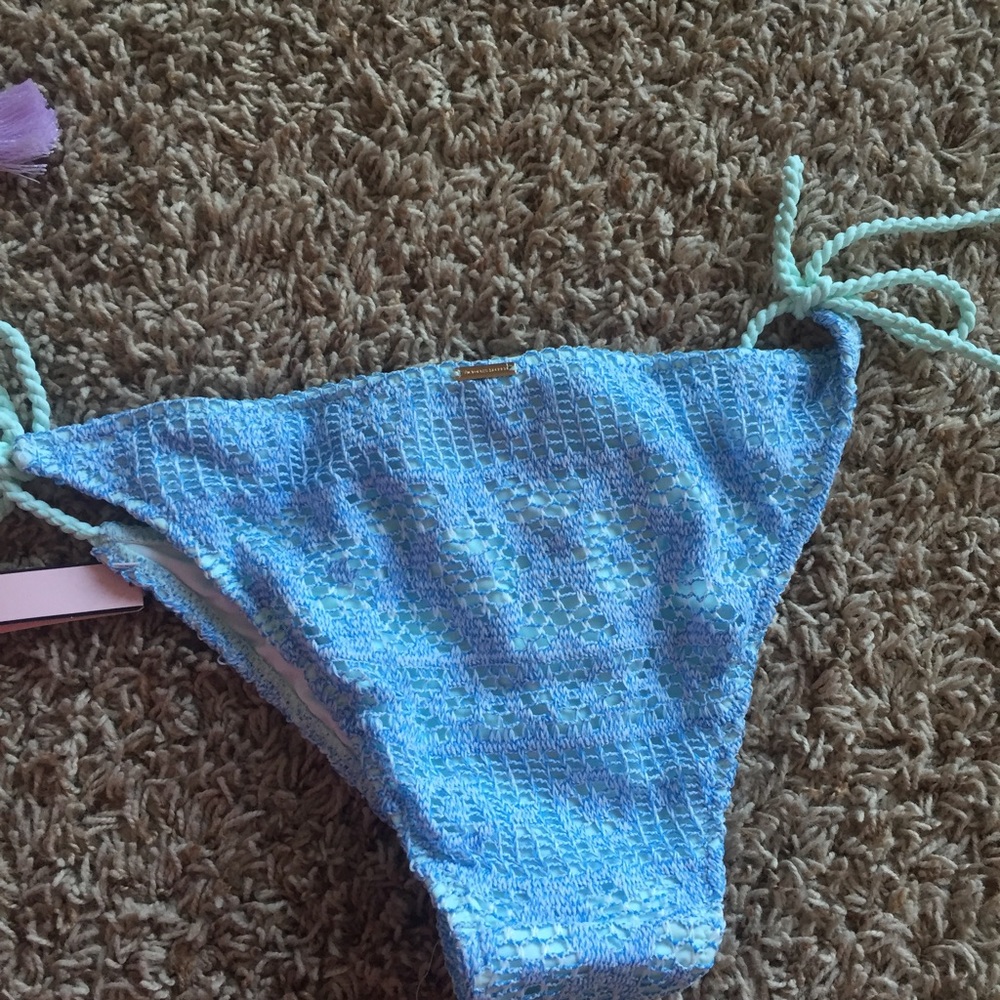 VICTORIA'S SECRET Women's Blue Bikini Bottom MED - Picture 5 of 5