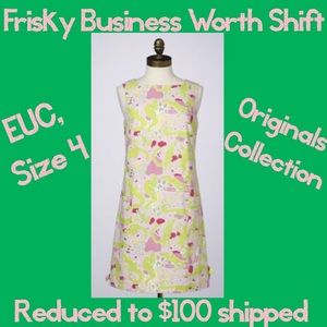 EUC lilly pulitzer Frisky Business Worth Shift