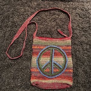 Peace Knitted Purse