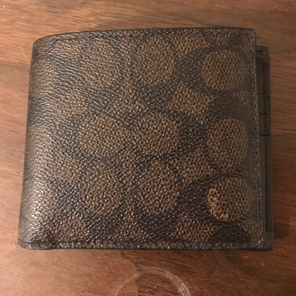 Coach ID Bifold brown wallet