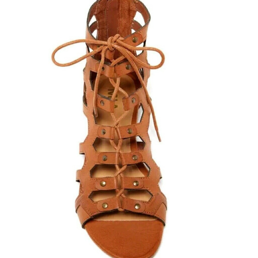 MIA GLADIATOR SANDALS BROWN - Picture 3 of 3