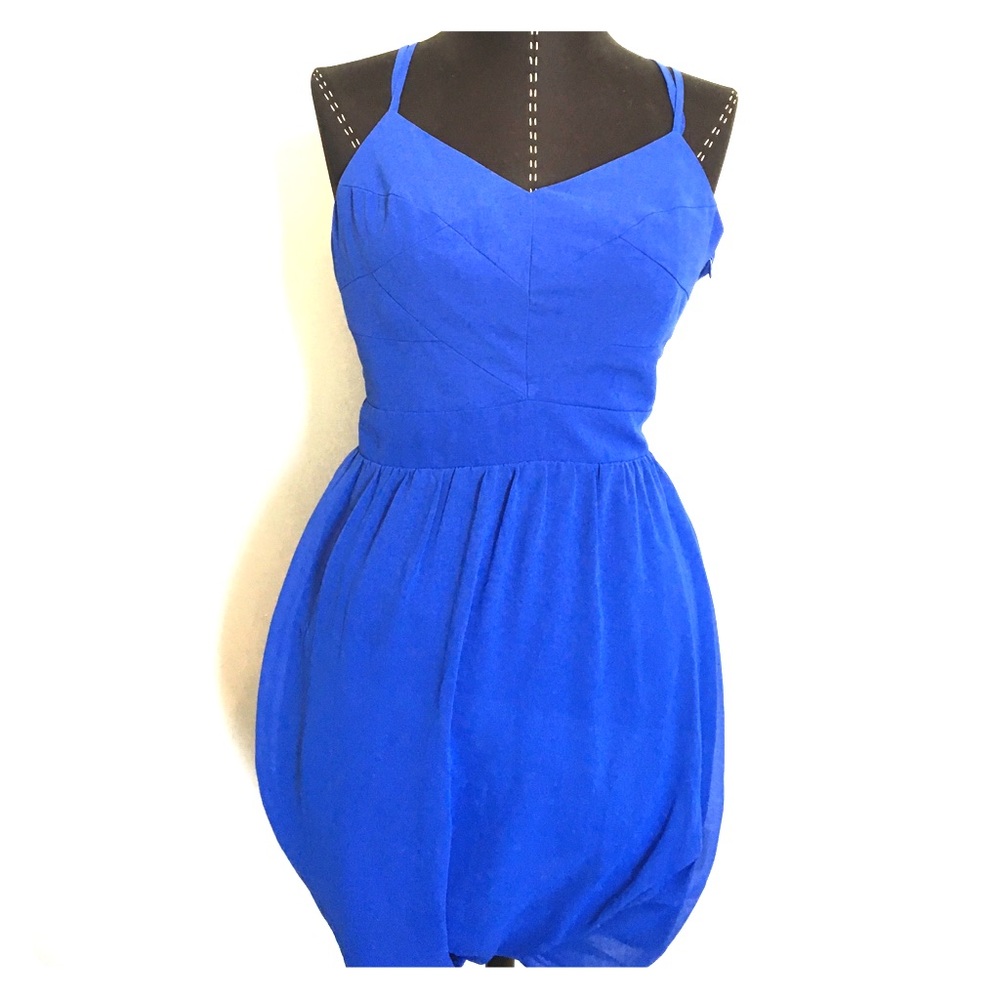 NWOT Blue bubble dress size 4