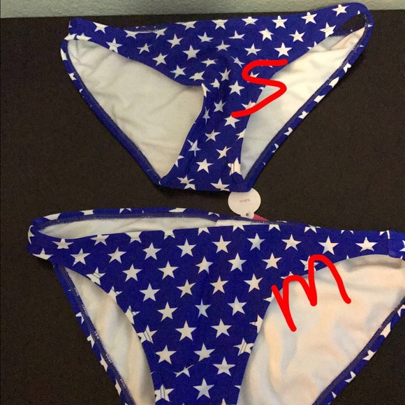 SALE NWT 4th of July USA Strappy Bikini - Picture 5 of 6