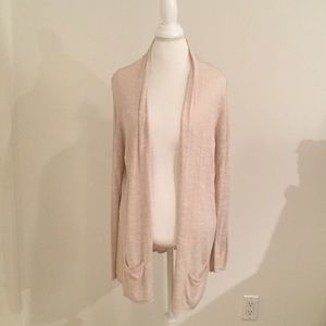 Chico's size 3 (16/18) beige lightweight cardigan