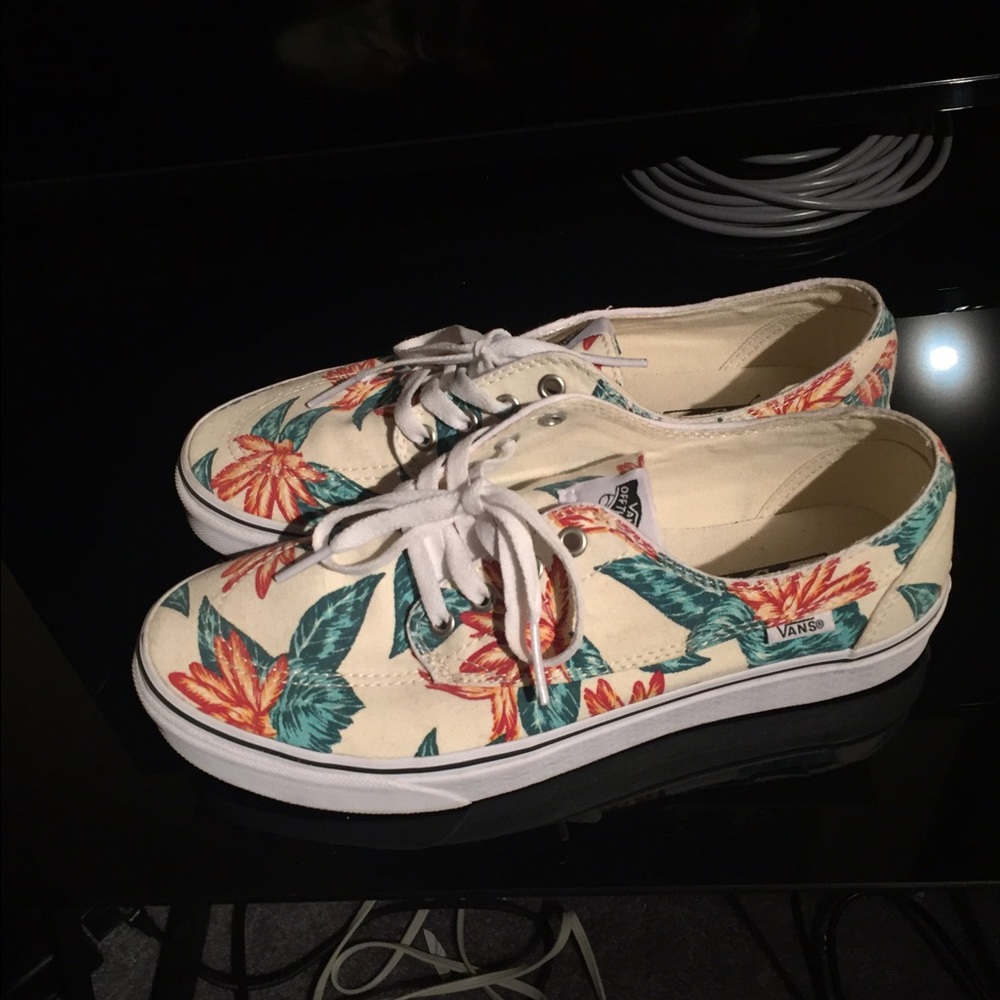 Vans floral | Men's size 9