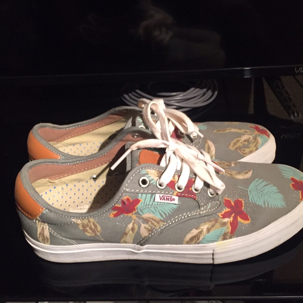 Vans floral | Men's size 10