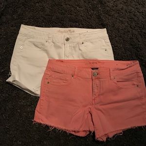 White & Peach American Eagle Short Bundle