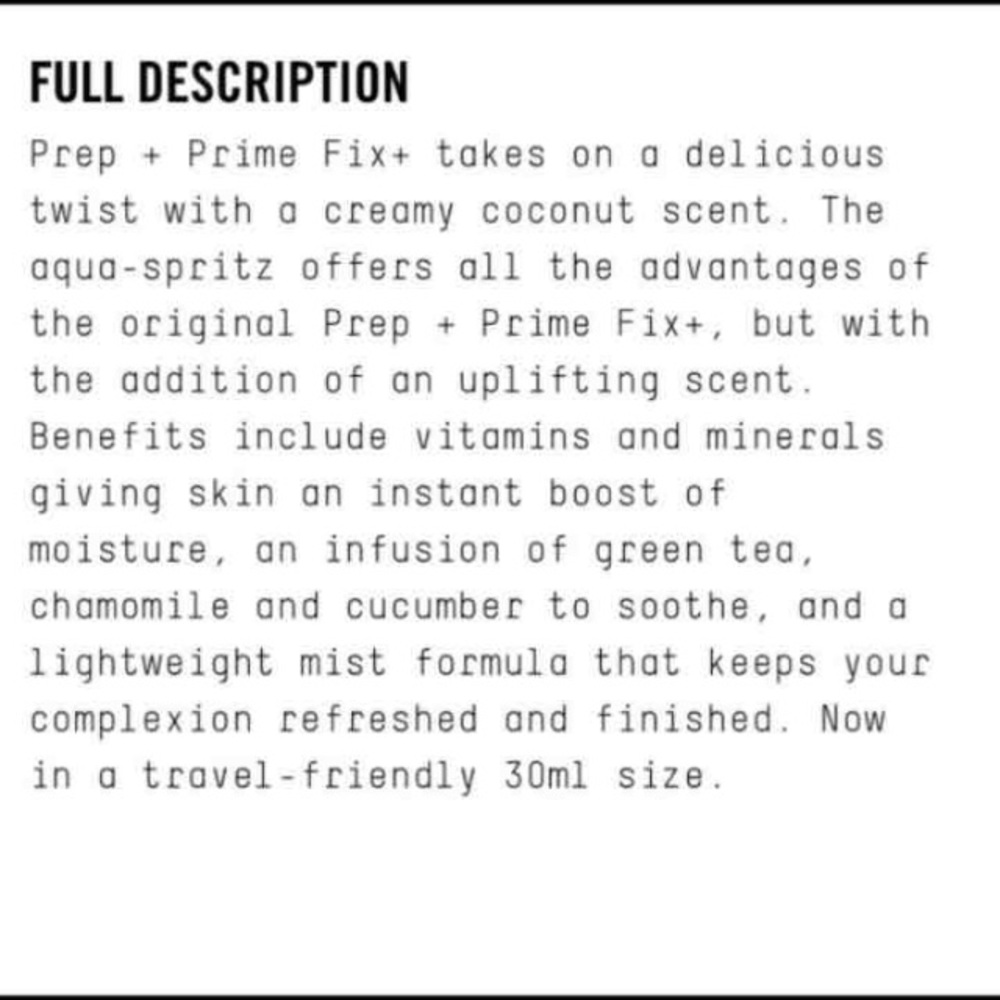 MAC Fix+ Coconut Sized To Go - Picture 2 of 2
