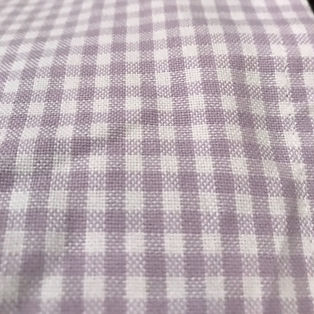 POTTERY BARN LILAC CHECK VALANCE 18x50 LOT 1