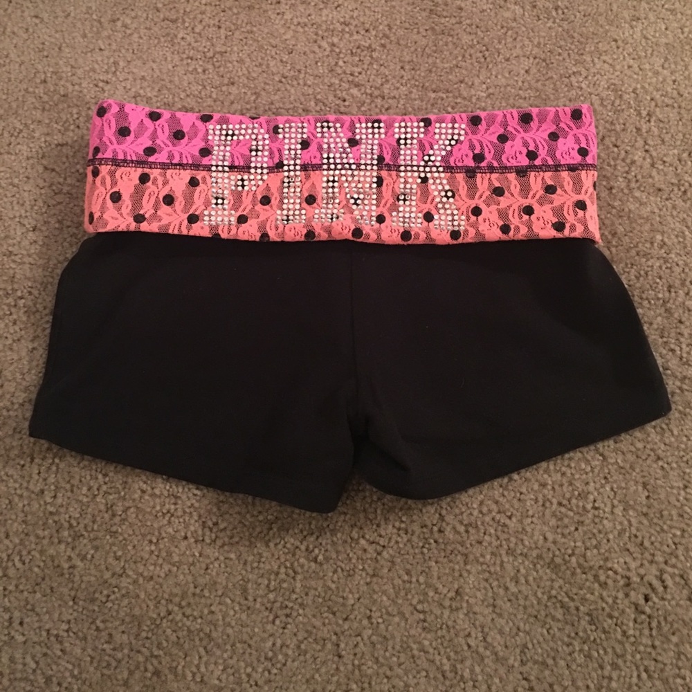 Pink Victoria's Secret Yoga Shorts
