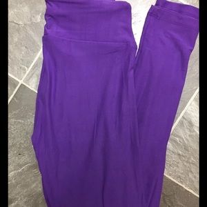 NWT Lularoe OS Solid Grape Purple Leggings HTF!