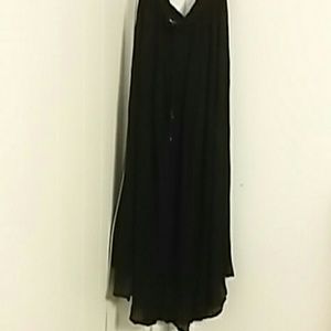 Black Ruffled Maxi Skirt