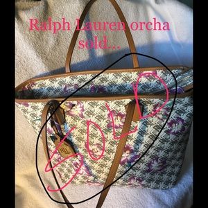 "SOLD"Lauren Ralph Lauren Dobson Ashley Tote