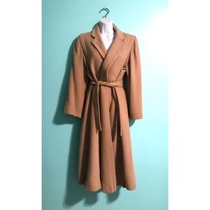Vintage pure camel robe coat