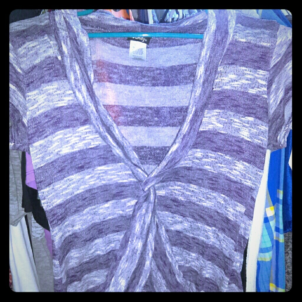 Vanity short sleeve knit top